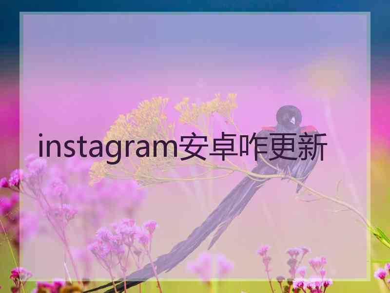 instagram安卓咋更新