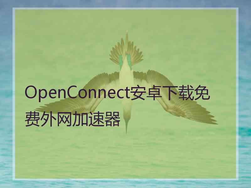 OpenConnect安卓下载免费外网加速器