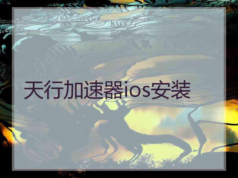 天行加速器ios安装