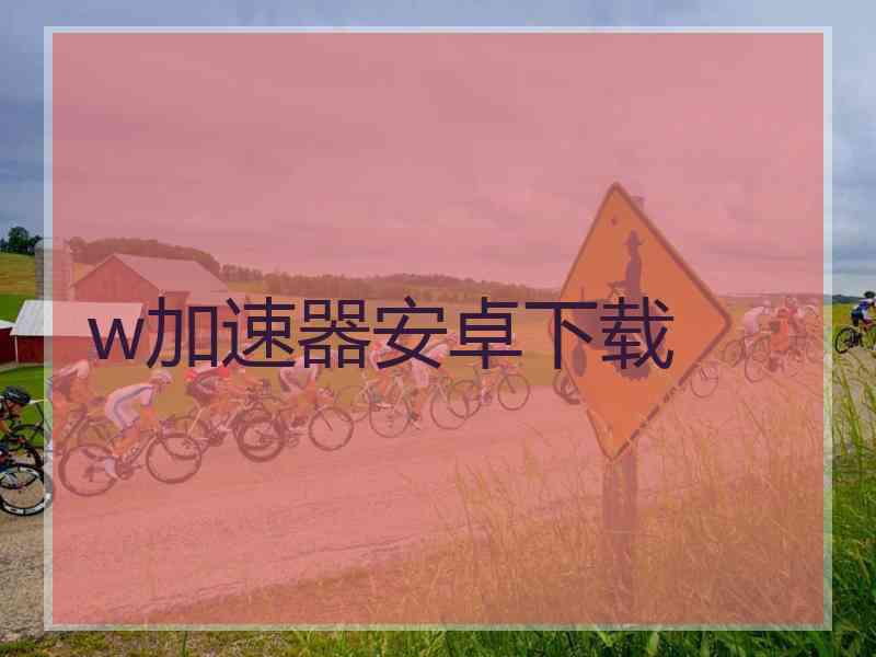 w加速器安卓下载