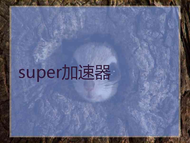 super加速器