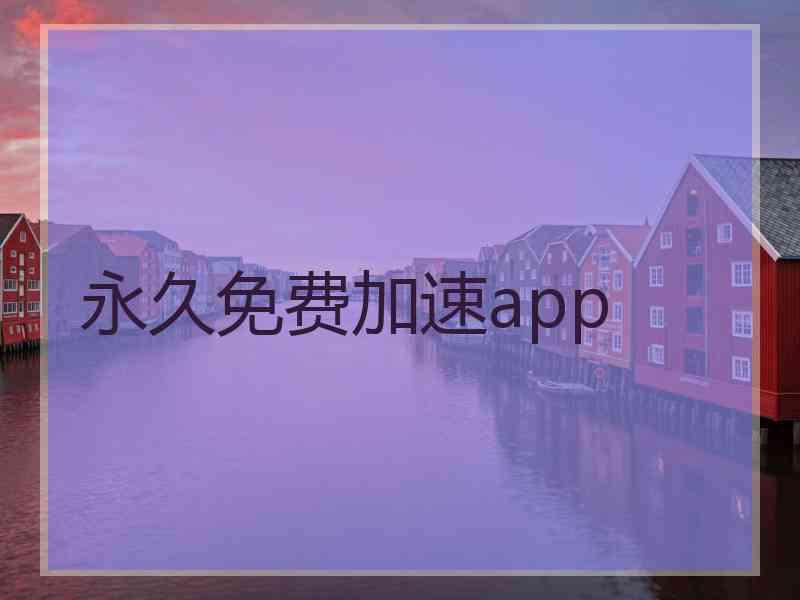 永久免费加速app