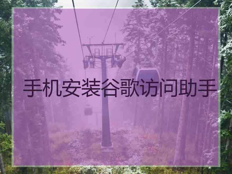手机安装谷歌访问助手