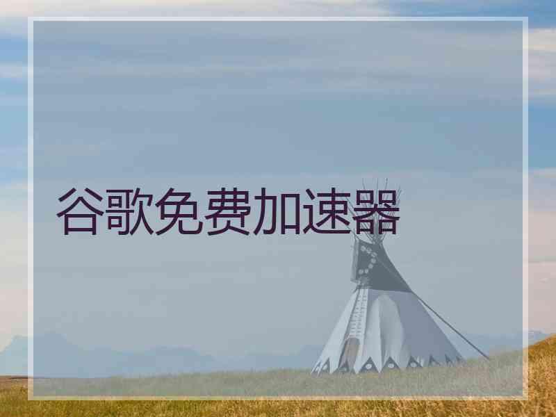 谷歌免费加速器