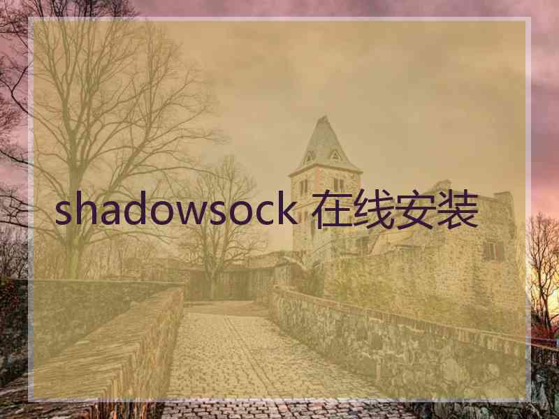 shadowsock 在线安装