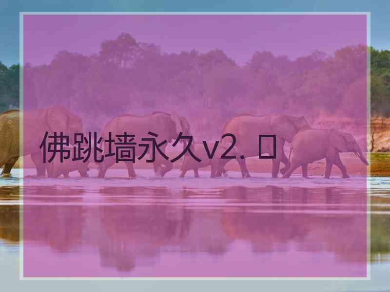 佛跳墙永久v2. 	