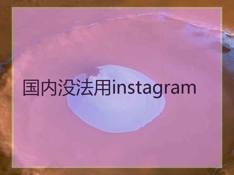 国内没法用instagram