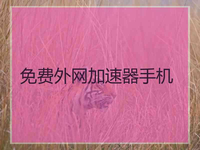 免费外网加速器手机