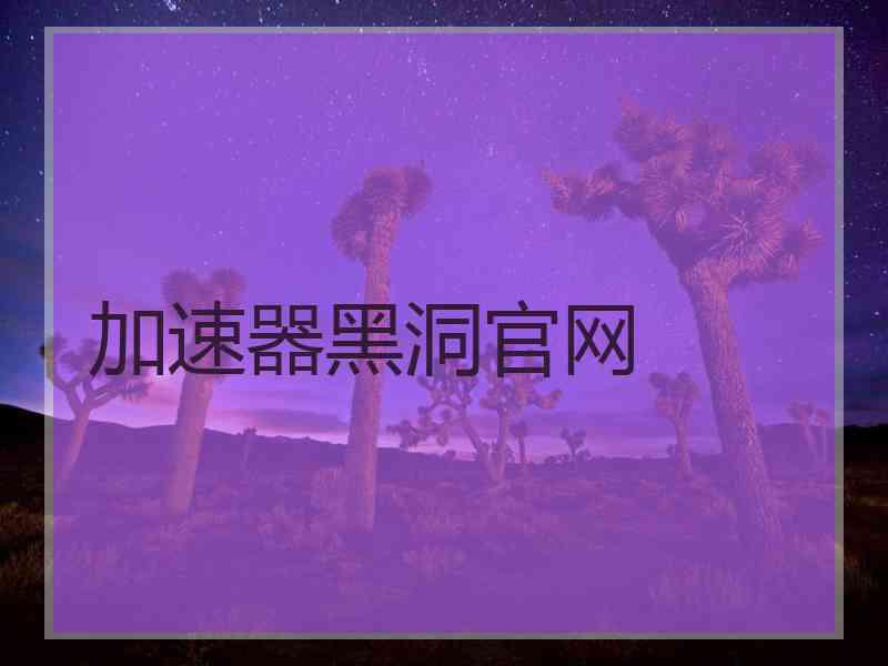 加速器黑洞官网