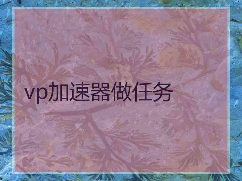 vp加速器做任务