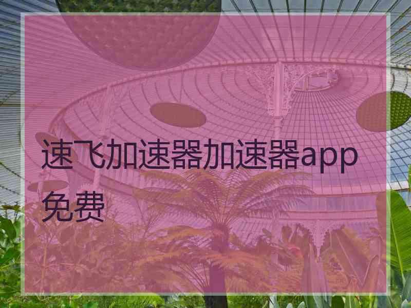 速飞加速器加速器app免费
