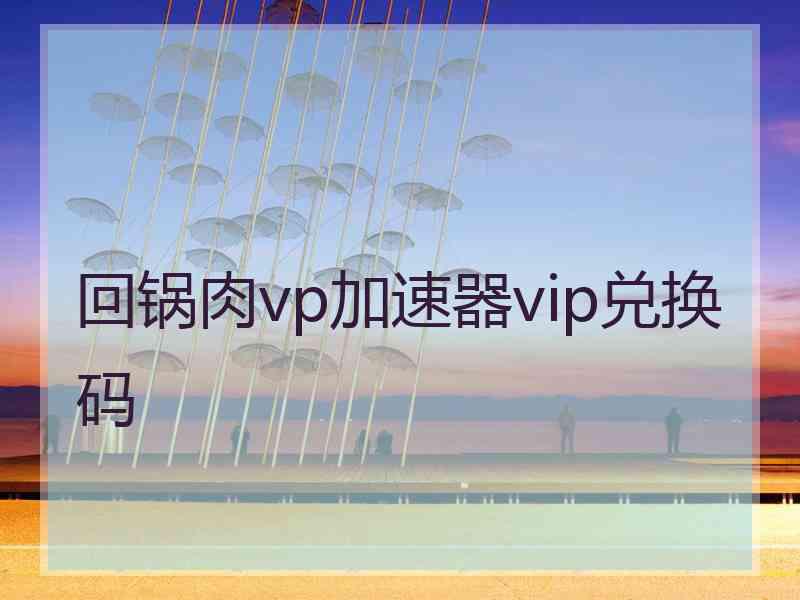 回锅肉vp加速器vip兑换码