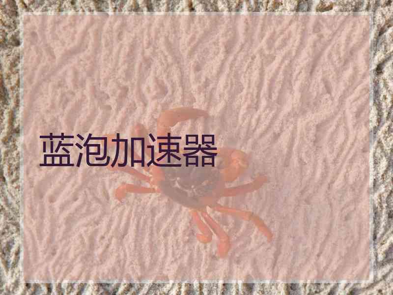 蓝泡加速器