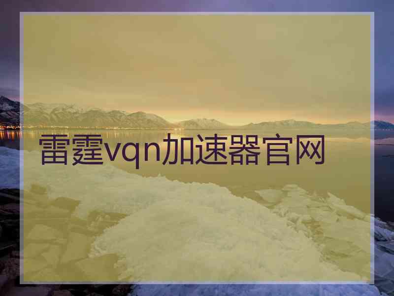 雷霆vqn加速器官网