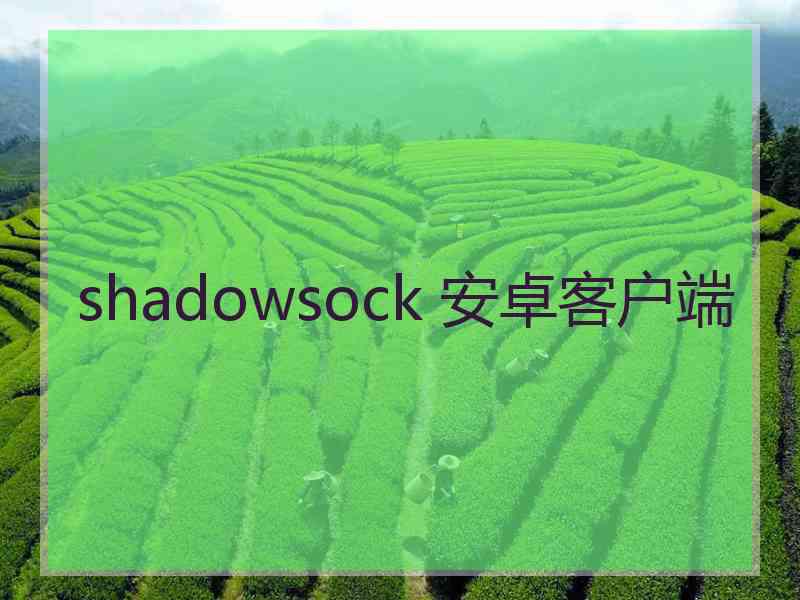 shadowsock 安卓客户端