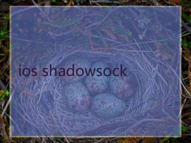 ios shadowsock