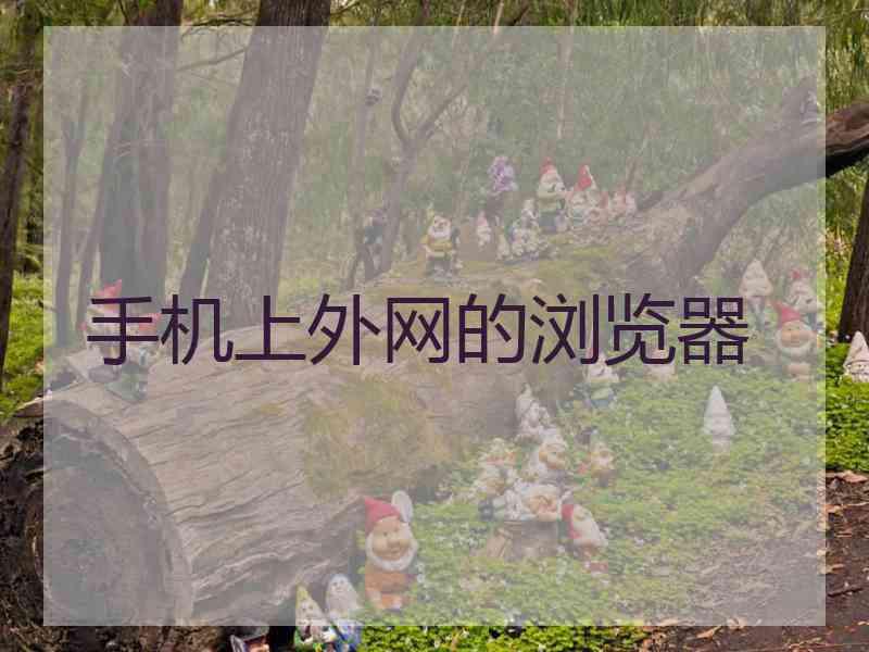 手机上外网的浏览器