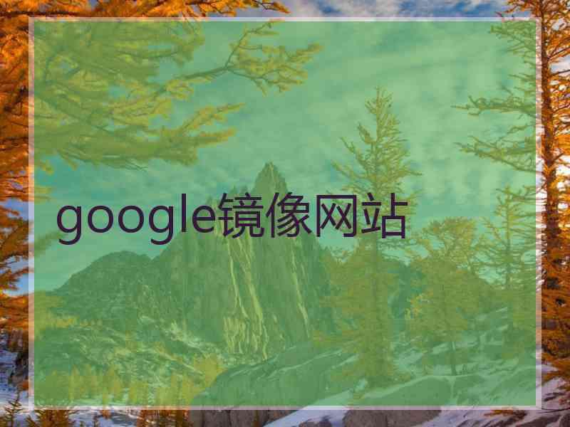google镜像网站
