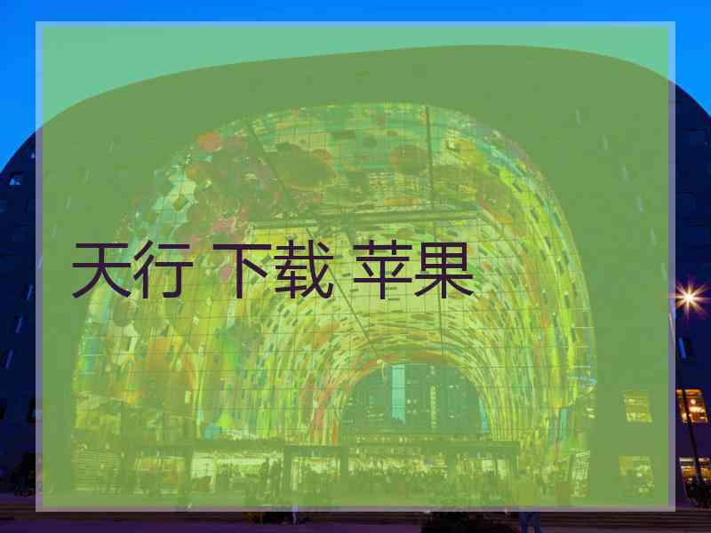 天行 下载 苹果
