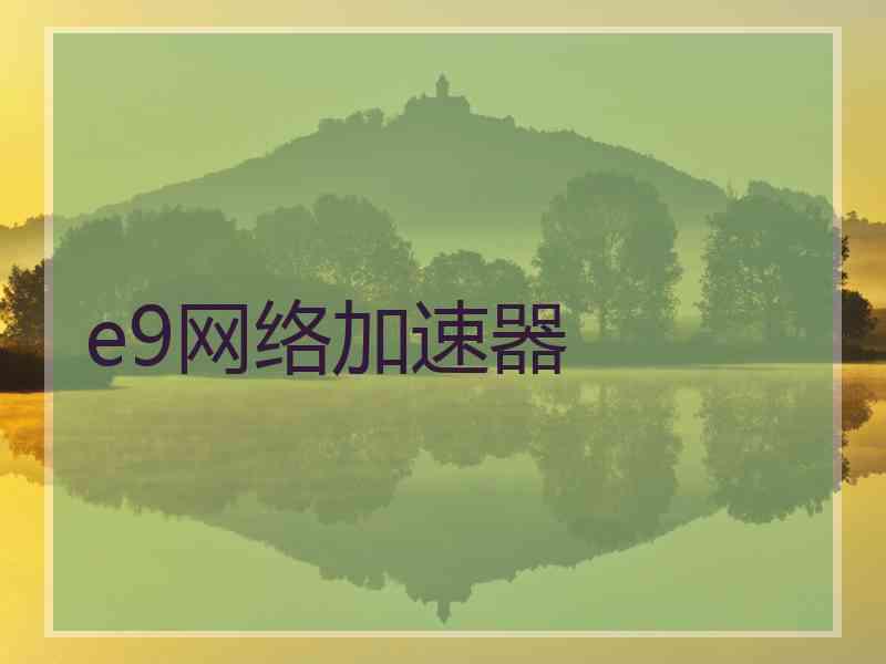 e9网络加速器