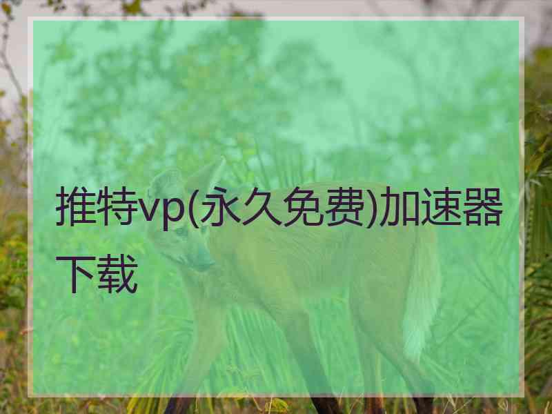 推特vp(永久免费)加速器下载