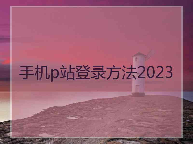 手机p站登录方法2023