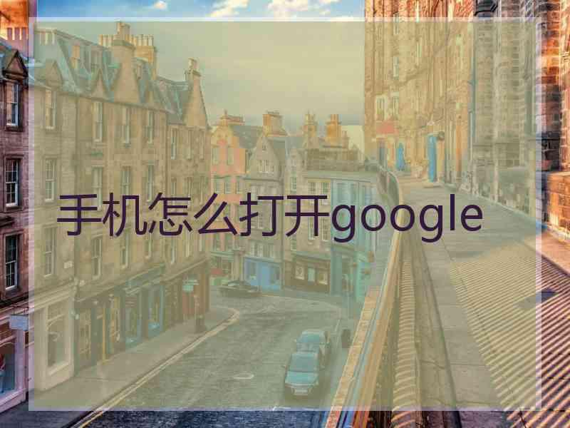 手机怎么打开google
