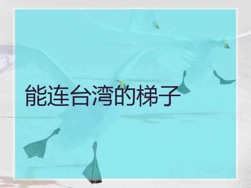 能连台湾的梯子