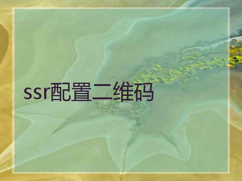ssr配置二维码