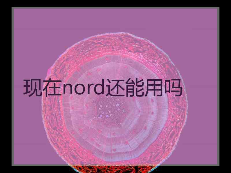 现在nord还能用吗