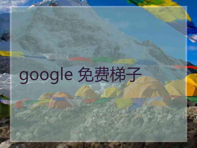 google 免费梯子