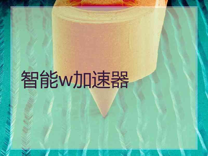 智能w加速器