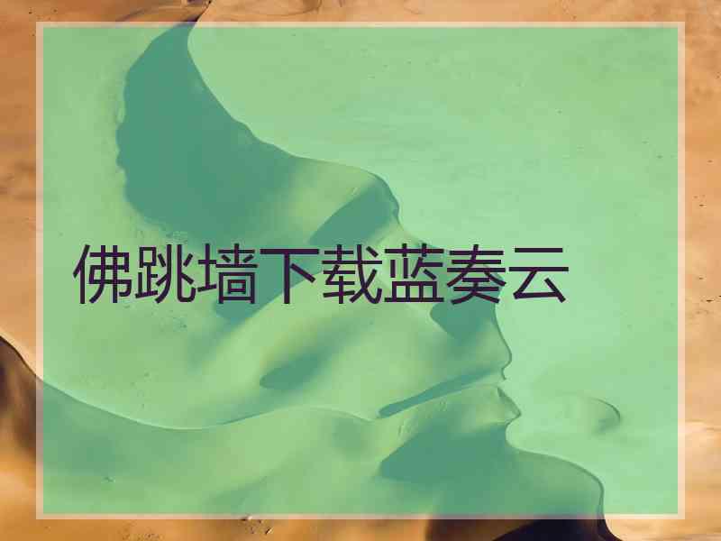 佛跳墙下载蓝奏云