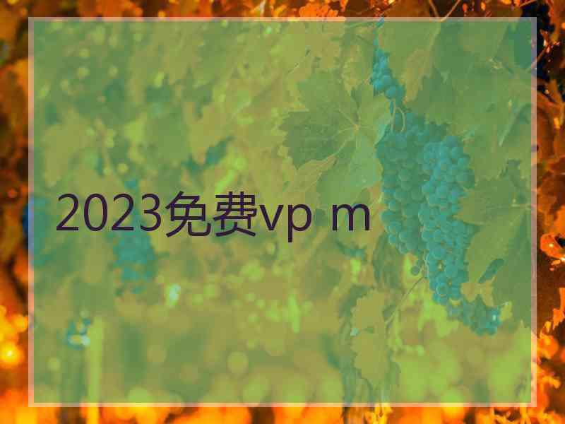 2023免费vp m