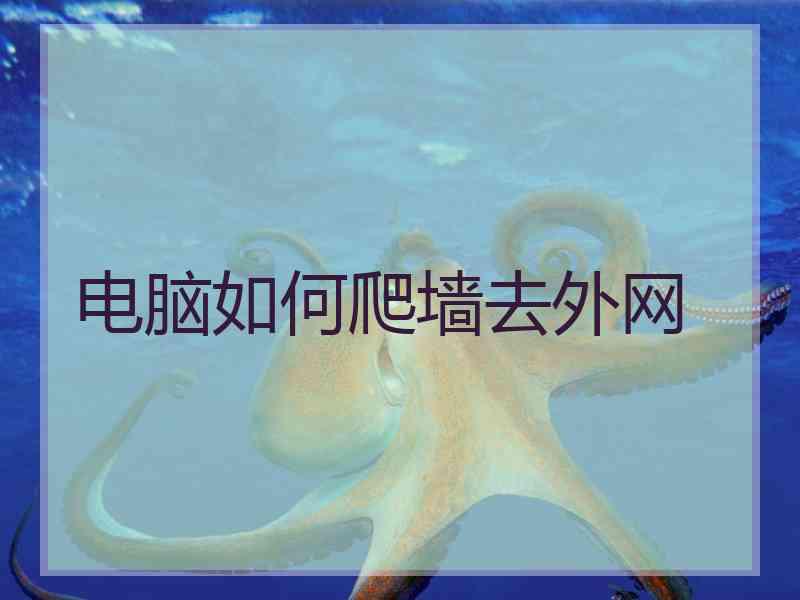 电脑如何爬墙去外网