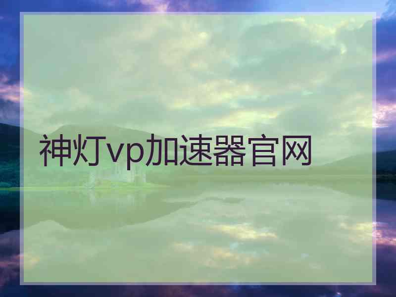 神灯vp加速器官网