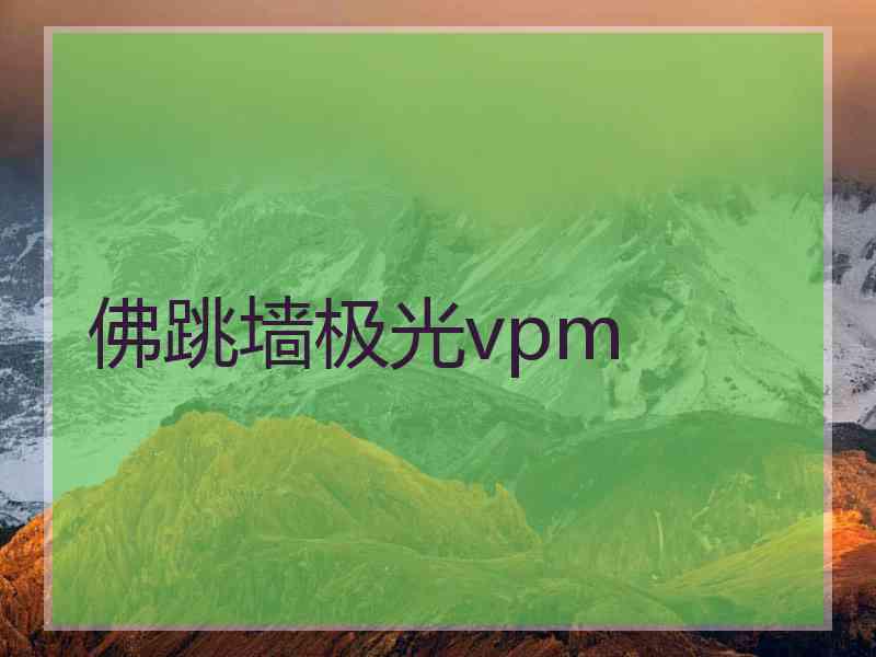 佛跳墙极光vpm