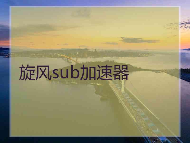 旋风sub加速器