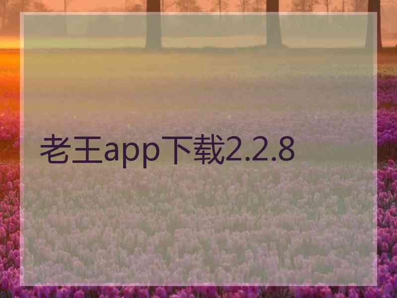 老王app下载2.2.8