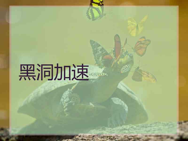 黑洞加速