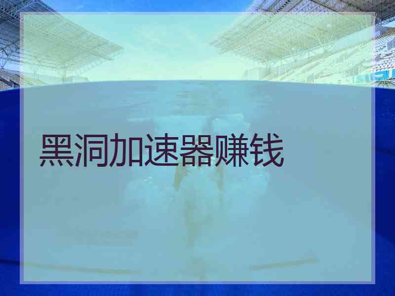 黑洞加速器赚钱