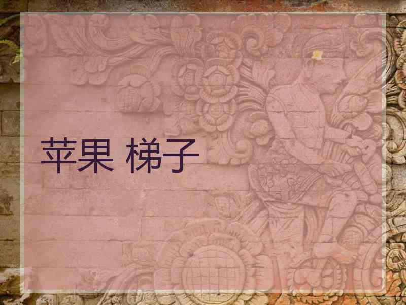 苹果 梯子