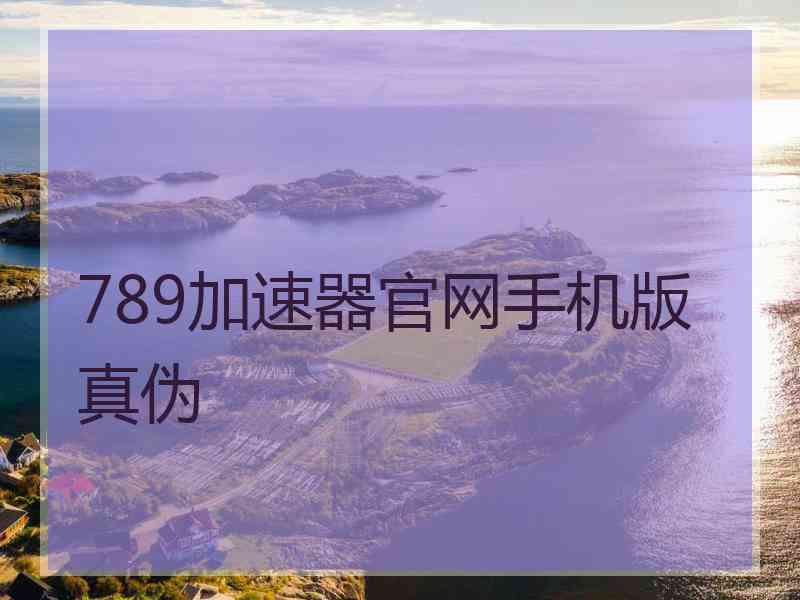 789加速器官网手机版真伪