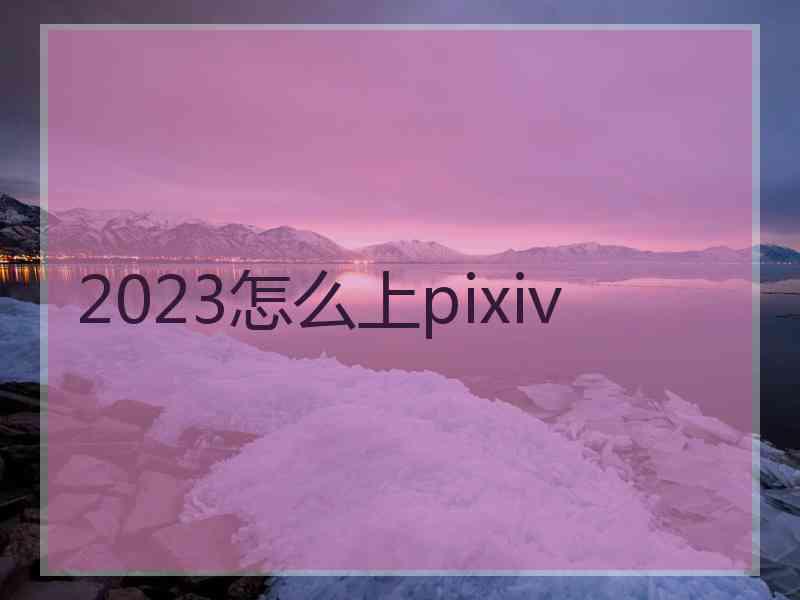 2023怎么上pixiv