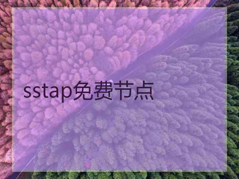 sstap免费节点