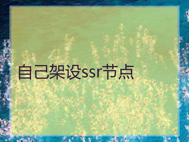 自己架设ssr节点