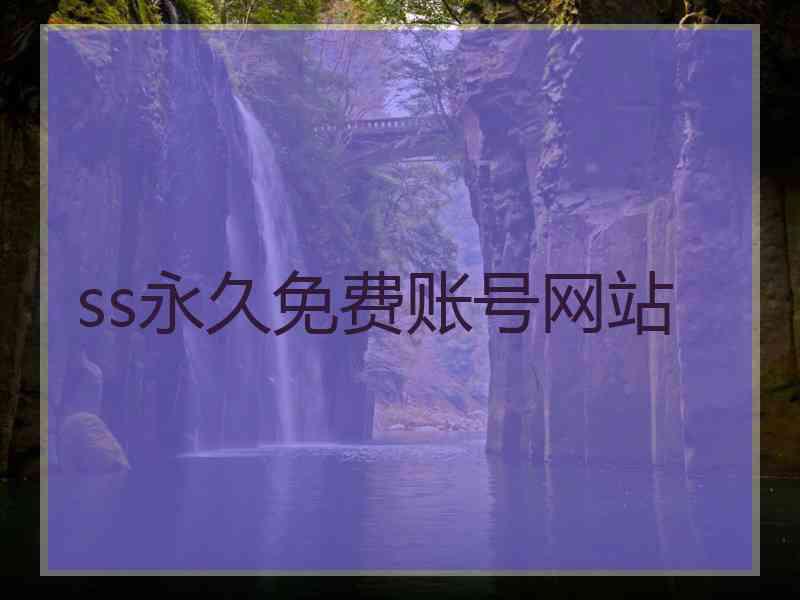 ss永久免费账号网站