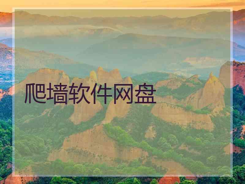 爬墙软件网盘