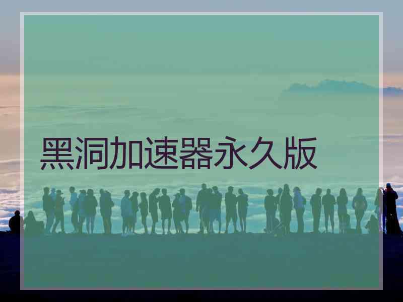 黑洞加速器永久版