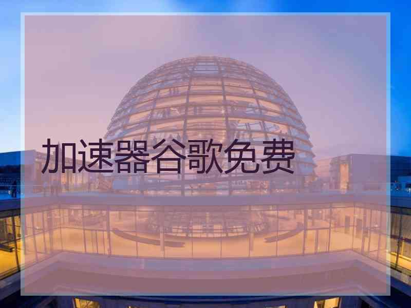 加速器谷歌免费